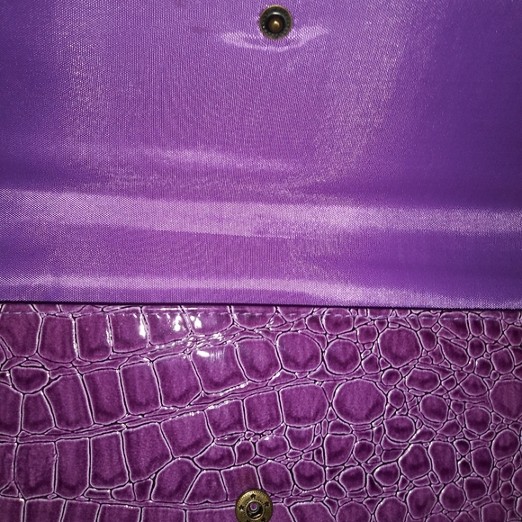 Snake skin style clutch wristlet bag, handbag - Picture 4 of 9